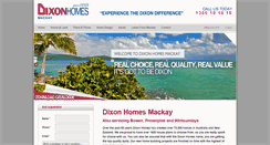 Desktop Screenshot of dixonhomes-mackay.com.au